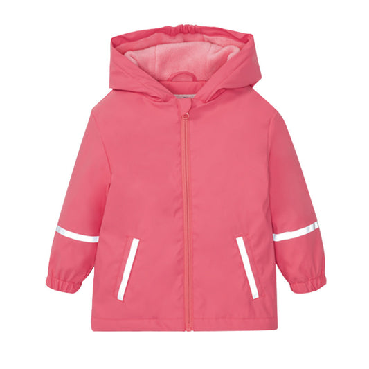 Thickened Plus Fleece Jacket Jacket Children Baby Waterproof And Windproof Raincoat