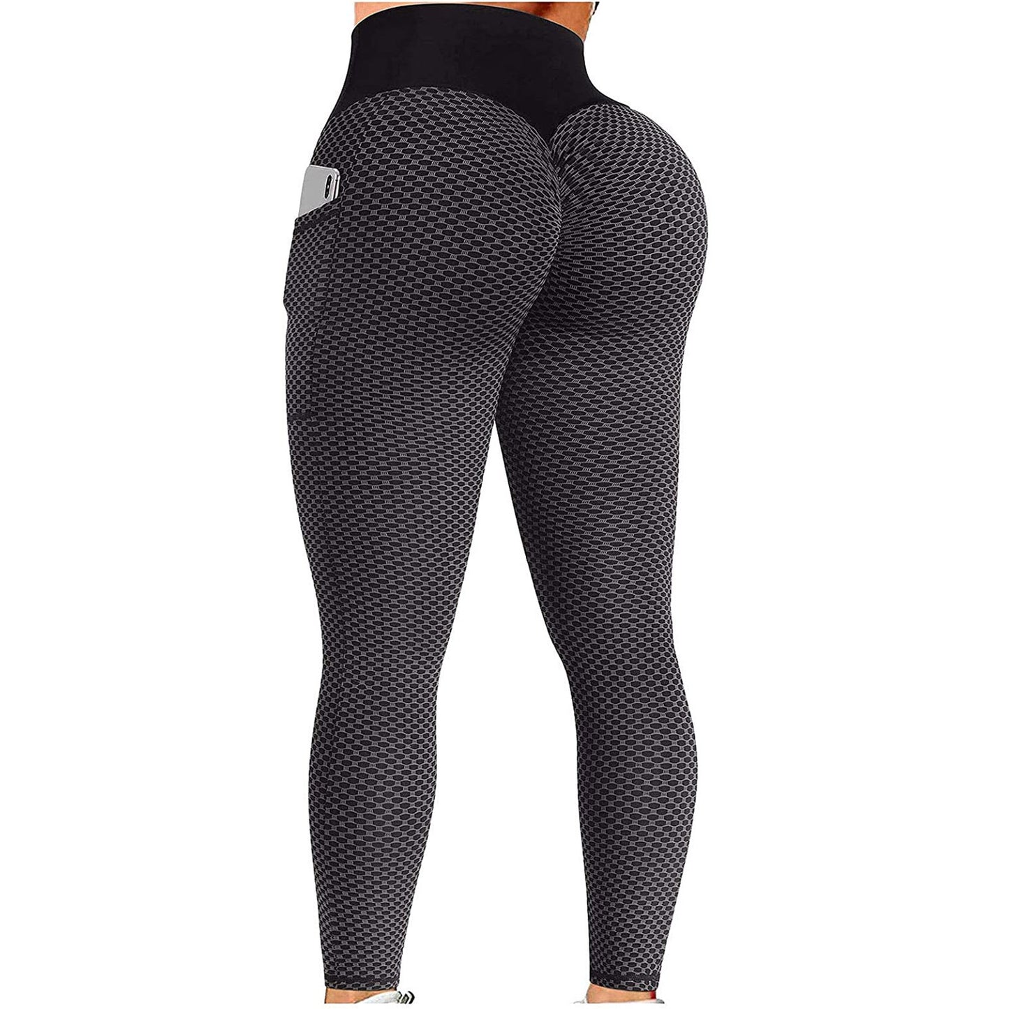 Pantalon de yoga Honeycomb Peach Hip Fitness