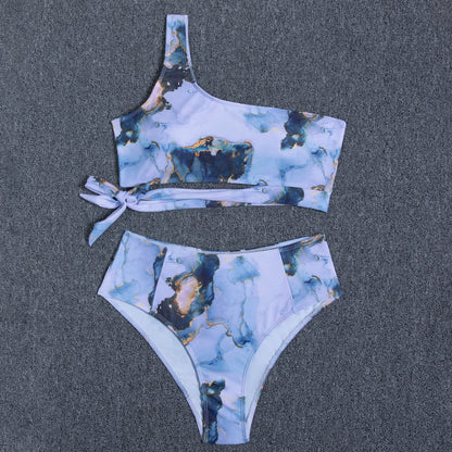 Women's High Waist Bikini Swimsuit With Straps