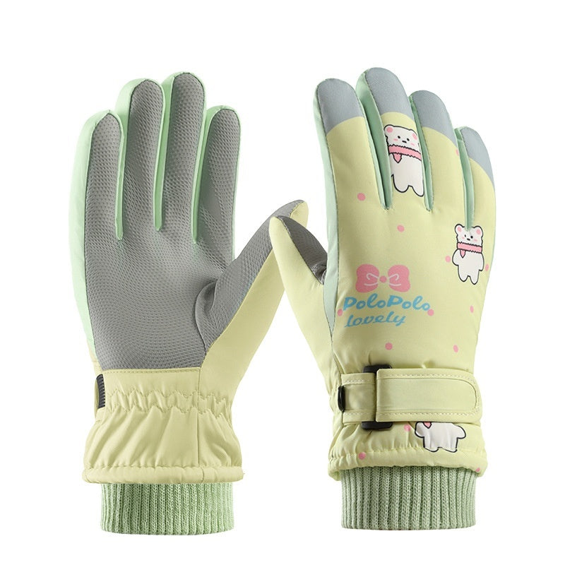 Gants pour Enfants avec Motifs Oursons Plusieurs choix de couleurs