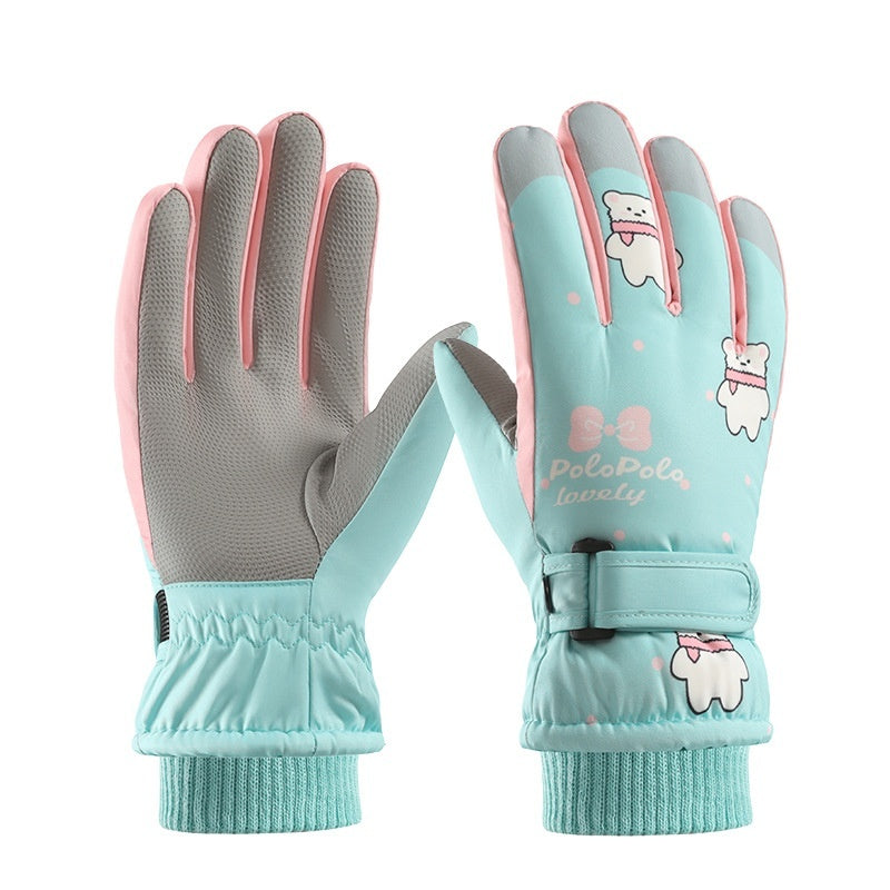 Gants pour Enfants avec Motifs Oursons Plusieurs choix de couleurs