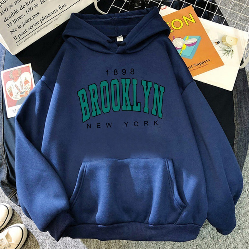 Sweat à capuche imprimé Brooklyn New York 1898
