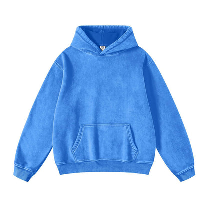 Men's Loose Casual Solid Color Hooded Sweatshirt