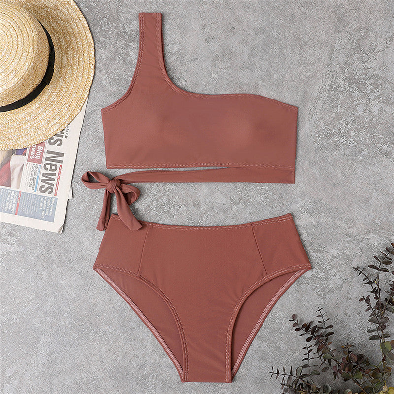 Women's High Waist Bikini Swimsuit With Straps