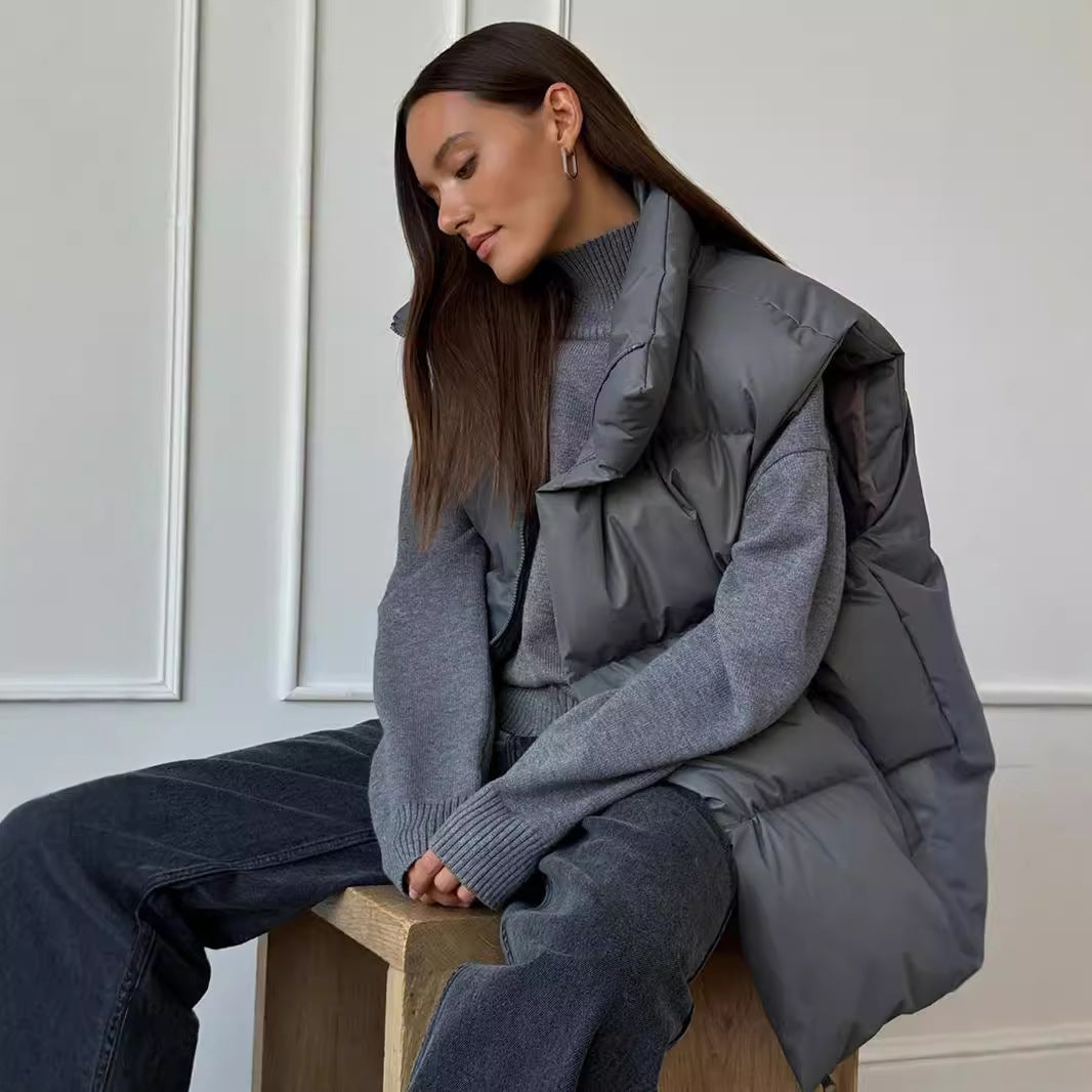 Gilet en coton européen et américain automne et hiver