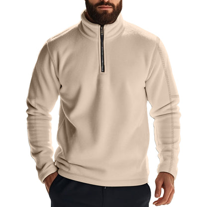 Men's Long Sleeve Solid Color Sweatshirt