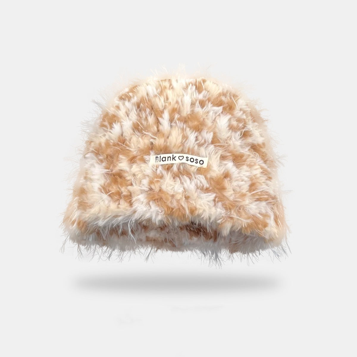 Patch Plush Bonnet Children's Autumn And Winter Earflaps Slipover Beanie Hat Cold-proof