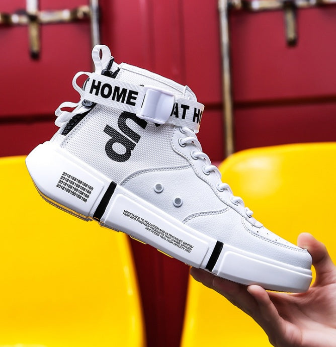 Spring and summer high shoes men's sports large size casual shoes men's tide hip hop ins trend men's shoes