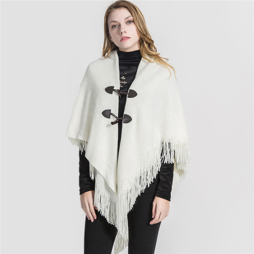 Cardigan kimono ample automne/hiver pour femme, long sans manches, poncho, châle magique de couleur unie, pull tricoté