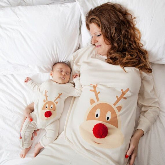 Ensemble pyjama maman et bébé trop mignon,  tissu doux et confortable a porté.