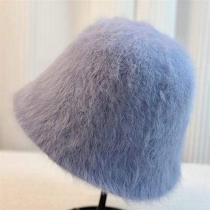 New Versatile Rabbit Fur Bucket Hat
