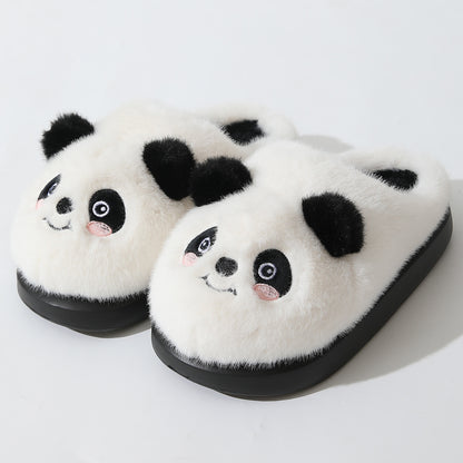 Chaussons en coton à motifs de dessins animés pour l'automne et l'hiver, pour la maison et l'intérieur