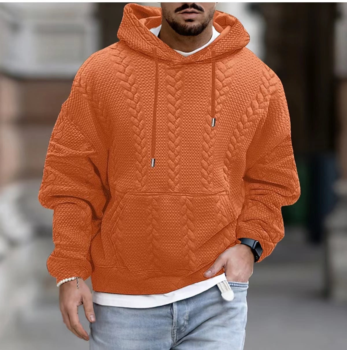 Veste décontractée grande taille pour homme