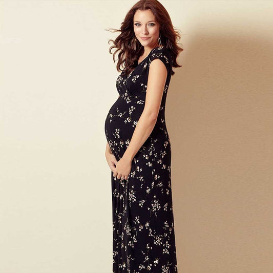 Robe longue avec motif