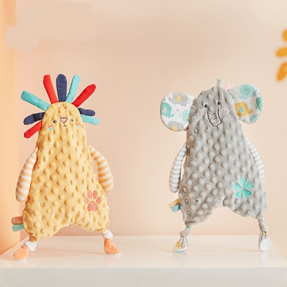 Serviette apaisante pour bébé, anneau de dentition, oreilles de lapin Kawaii, serviette pour le visage du nouveau-né, serviette de confort pour bébé, tout-petit, serviette de câlin, jouets de poupée