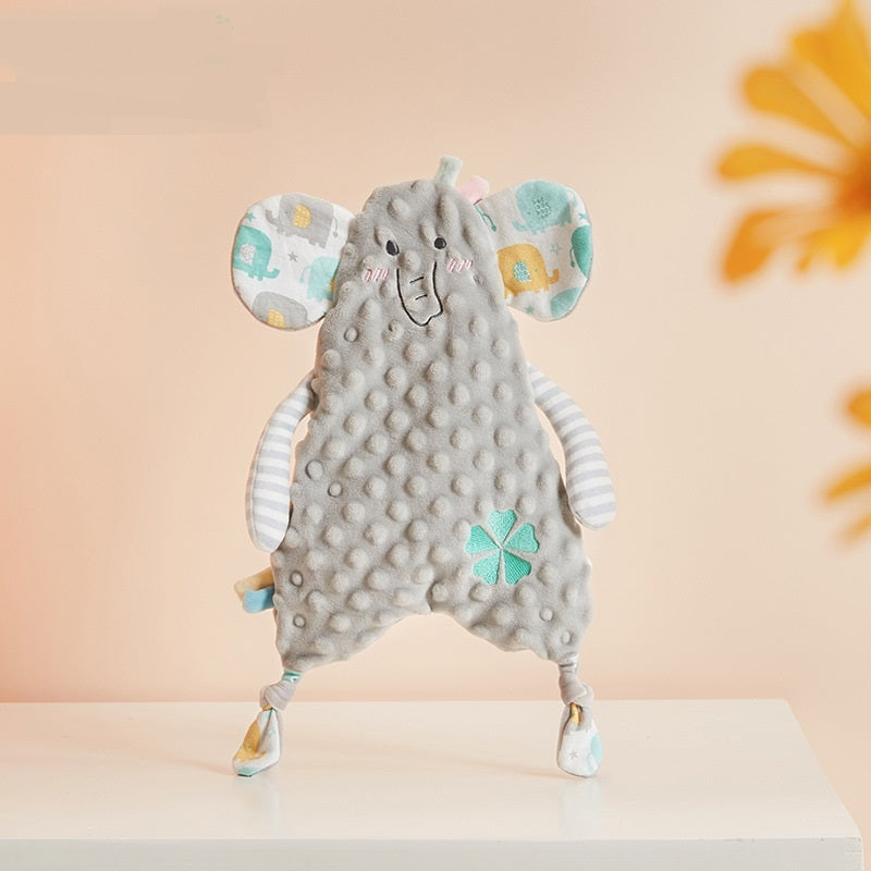 Serviette apaisante pour bébé, anneau de dentition, oreilles de lapin Kawaii, serviette pour le visage du nouveau-né, serviette de confort pour bébé, tout-petit, serviette de câlin, jouets de poupée