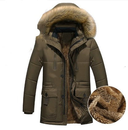 Parka d'hiver à capuche pour homme