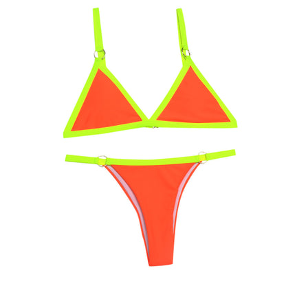 Triangle bikini split swimsuit