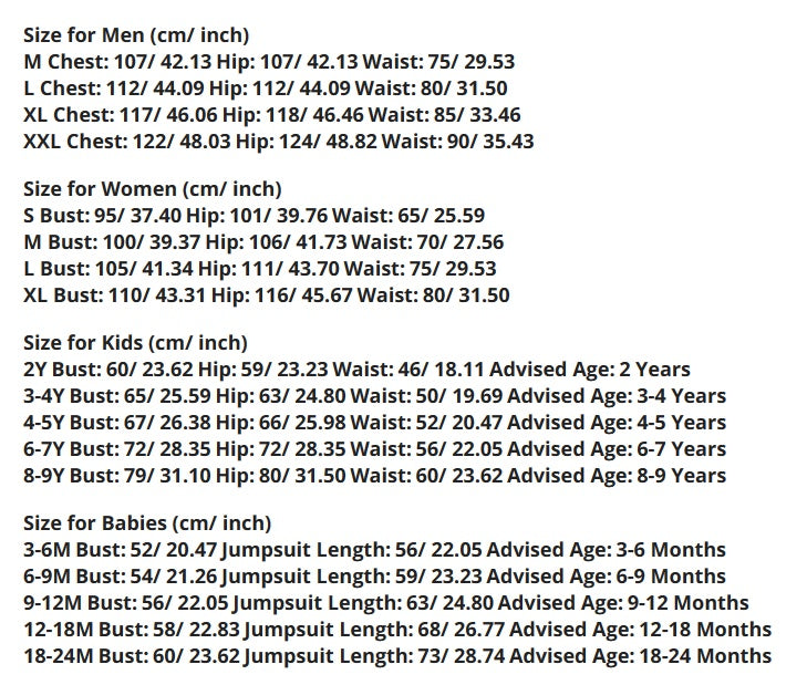 Un pyjama pour toute la famille