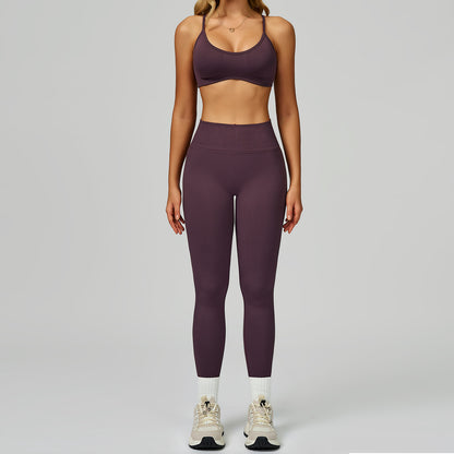 Seamless Yoga Set High-waisted Fitness Workout Outfit