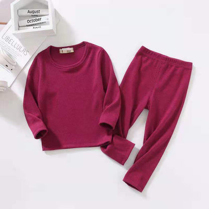 Pyjama épais à manches longues pour enfants, nouvelle collection automne-hiver
