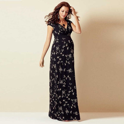Robe longue avec motif