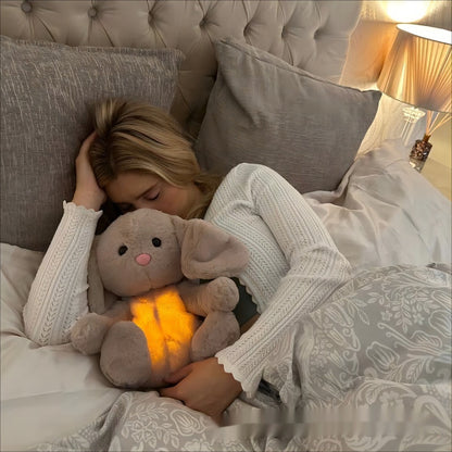 Lapin respirant, jouet apaisant  peluche pour soulager l'anxiété et aider vos petits a dormir. Doudou lapin respirant pour nouveau-né et apaiser bébé.
