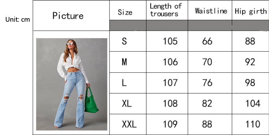 Jean a patte large tendance mode pour femme  un jean qui vous met en valeur. Confortable
