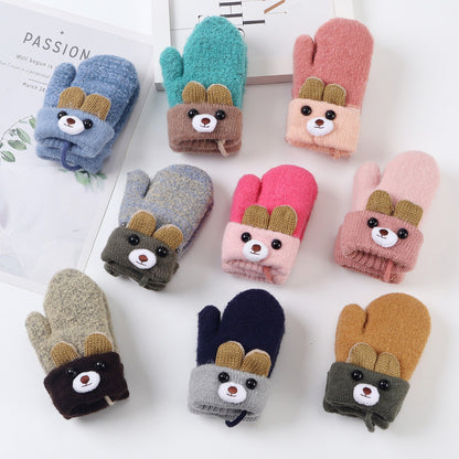 Mitaines Pour Enfants Mignons Oursons Parfait pour l'hiver