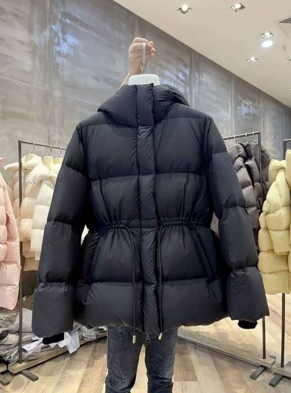 Womens Stylish Minimalist Slimming Cotton Padded Jacket