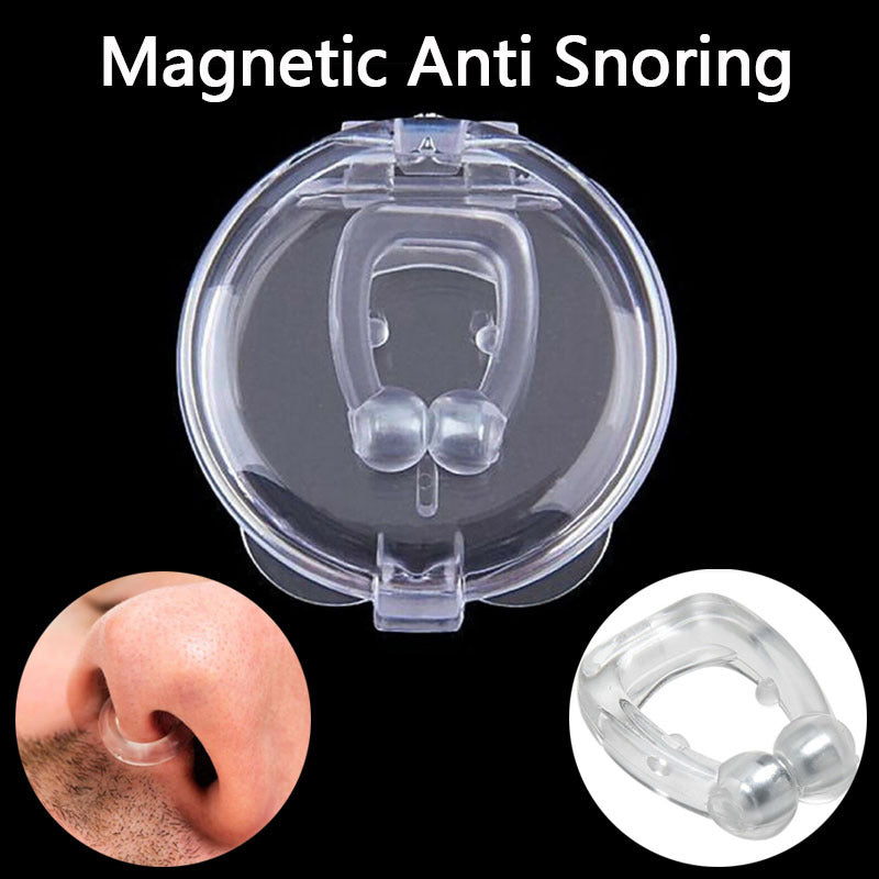 Mini pince-nez magnétique anti-ronflement en silicone