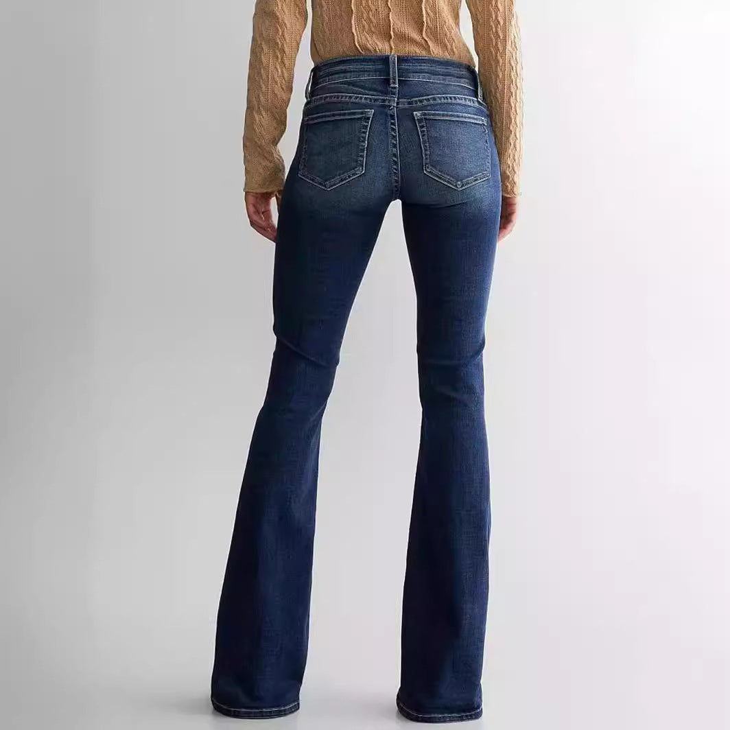 Jean évasé semi base, extensible moyenne. Un style pour vous madame.