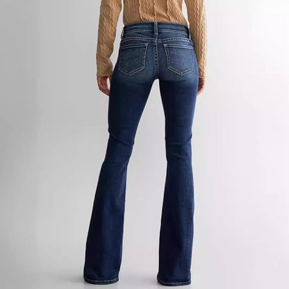 Jean évasé semi base, extensible moyenne. Un style pour vous madame.