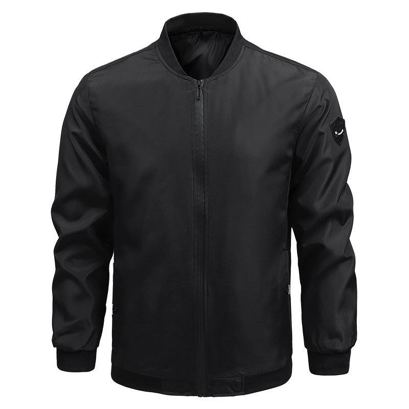 Manteau décontracté de couleur unie pour homme, printemps et automne