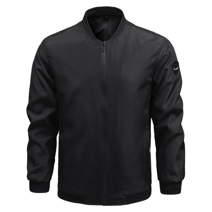 Manteau décontracté de couleur unie pour homme, printemps et automne