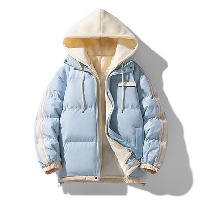 Doudoune d'hiver en coton pour homme, manteau tendance, décontracté, mode