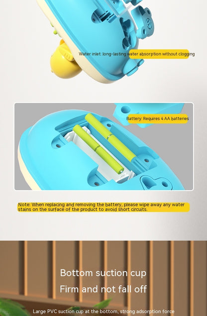 Un jouet pas comme les autres il rendra les bains plus amusant et plus long . Canard + bateau et douche.