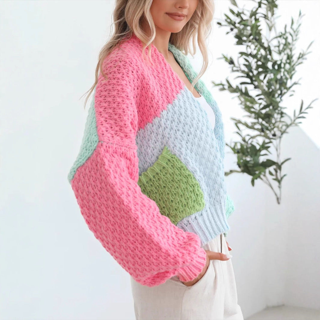 Magnifique cardigan avec de belle couleur,  tricot cozy pour femme mode fashion.