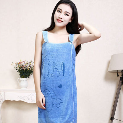 Serviette de bain tellement pratique. Fini les Serviette qui tombent.