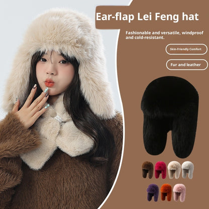 New Korean-style Lei Feng Hat Women's Northeast Furry Hat