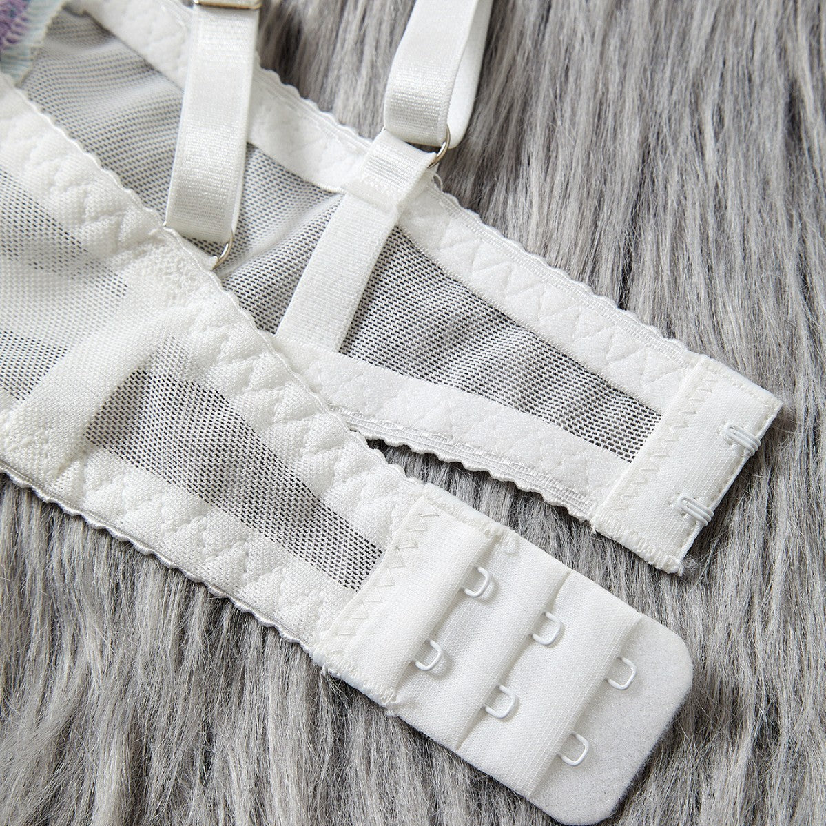 Ensemble de soutien-gorge imprimé brodé créatif pour femme