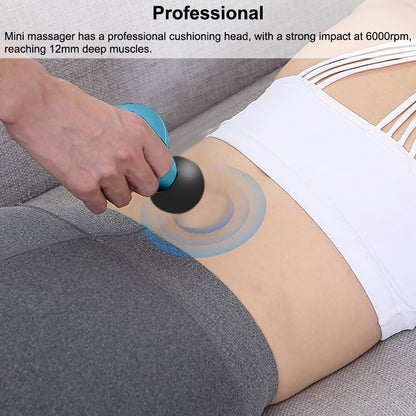 Mini pistolet de massage électrique de poche pour le dos et le cou, pour soulager la douleur en profondeur et amincir les fascias