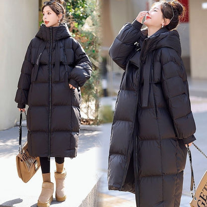 Women's Long Overknee Thickened Down Cotton-padded Coat