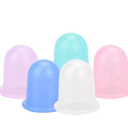 Ventouses en silicone pour soins de santé, réservoir, ventouses sous vide, méridien, soins de santé, ventouses transparentes, taille moyenne