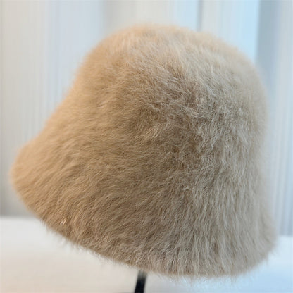New Versatile Rabbit Fur Bucket Hat