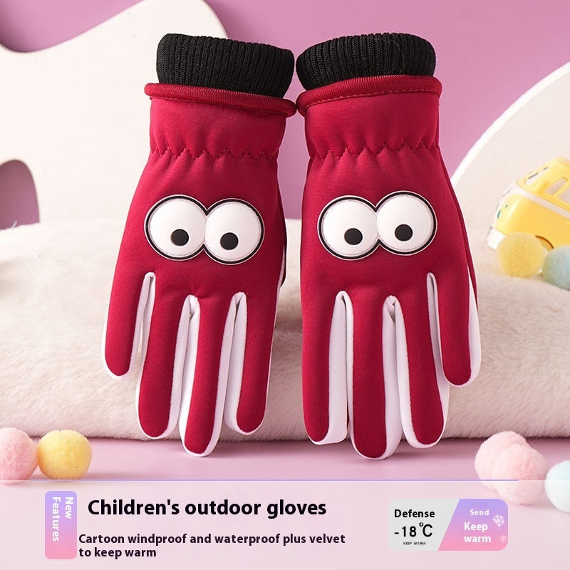 Gants Automne-hiver pour enfants Résistantes à l'eau, chaudes