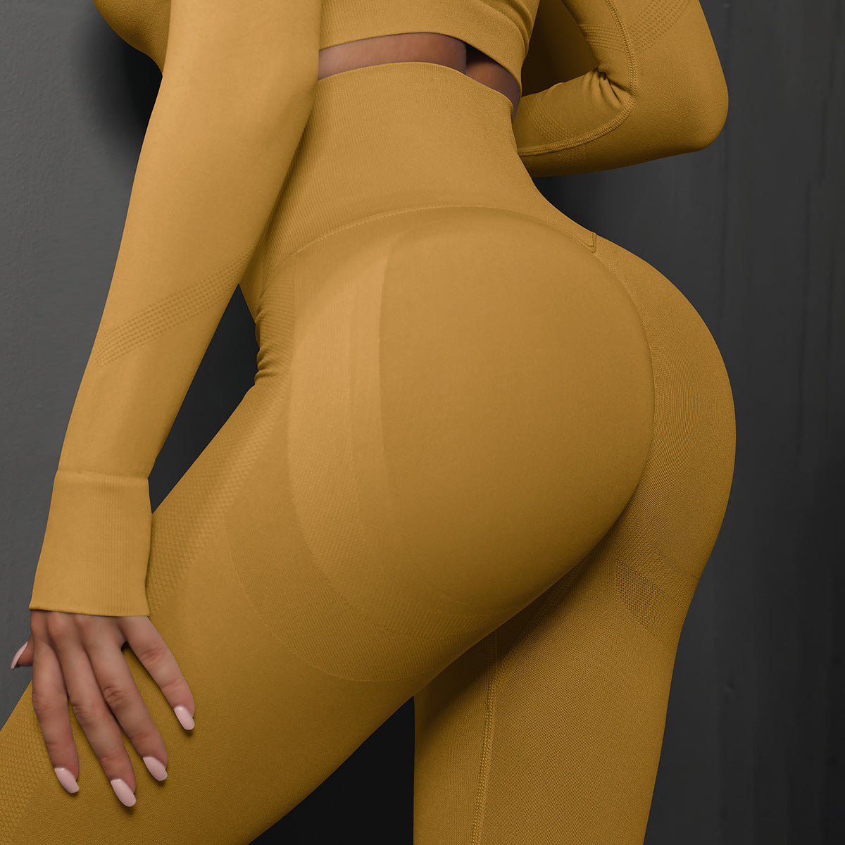 Pantalon de yoga taille haute sans coutures pour femmes, couleur unie, leggings longs, fitness, course à pied, sport, gym