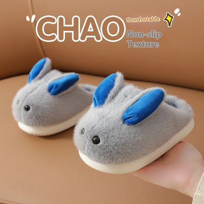 petite pantoufle lapin très chaud et confortable pour enfants