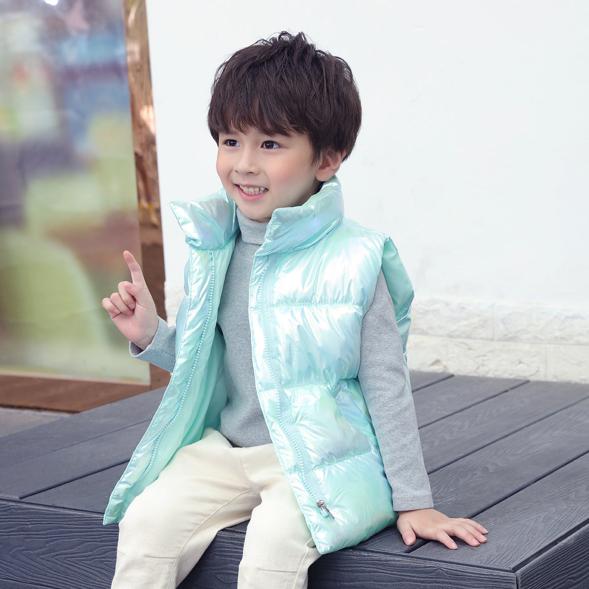 Manteau sans manche pour enfants