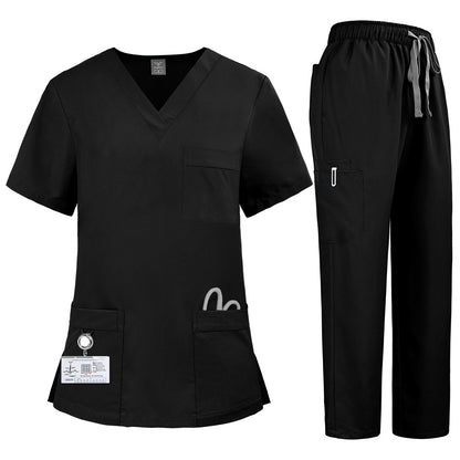 Women's Elastic Nurse Uniform Two-piece Set